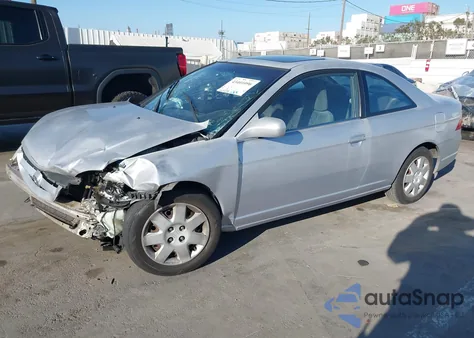 2001 Honda Civic Ex from USA, damaged, VIN 1HGEM219X1L110610